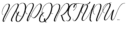 Misanga Script Regular Font UPPERCASE