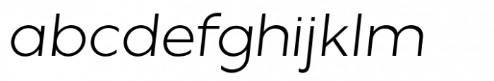 Misegar Light Italic Font LOWERCASE