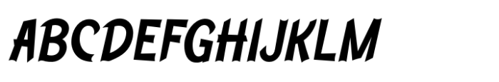Misena Slant Font UPPERCASE