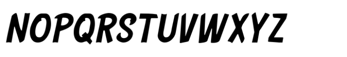 Misena Smooth Slant Font UPPERCASE