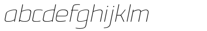 Miser Thin Italic Font LOWERCASE