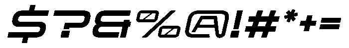 Misery Italic Font OTHER CHARS