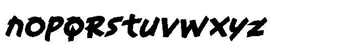 Misfit Fury Font LOWERCASE