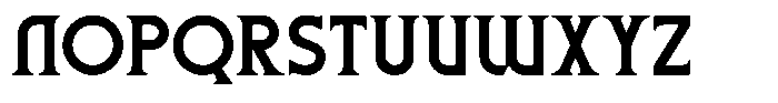 Mishca Font UPPERCASE