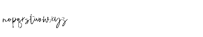 Mishella Signature Font LOWERCASE