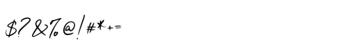 Mishelli Signature Font OTHER CHARS