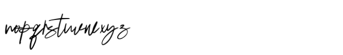 Mishelli Signature Font LOWERCASE