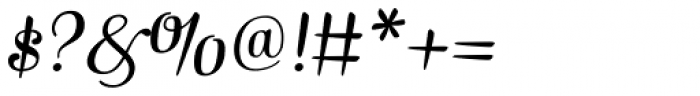 Mishka Italic Font OTHER CHARS