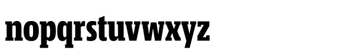 Mislab Std Compact Extra Bold Font LOWERCASE