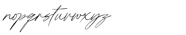 Miss Phillips Font LOWERCASE