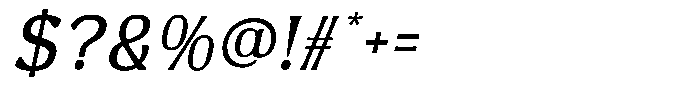 Miss Testa Italic Font OTHER CHARS