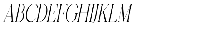 Misspiece Condensed Italic Font UPPERCASE