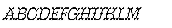 Mister Cloroph  Italic Italic FONT