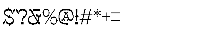 Mister Cloroph  Regular Font OTHER CHARS