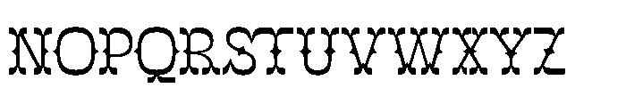 Mister Cloroph  Regular Font UPPERCASE