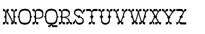 Mister Cloroph  Regular Font LOWERCASE