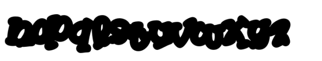 Mister Clown Extrude Font LOWERCASE