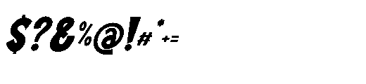 Mister Humble Italic Font OTHER CHARS