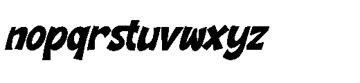 Mister Humble Italic Font LOWERCASE