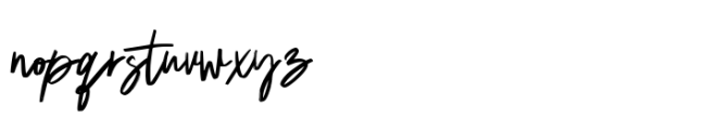 Mistgak Signature Font LOWERCASE