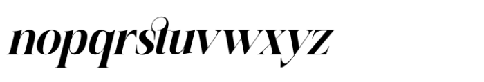 Misthefa Aveline Italic Font LOWERCASE