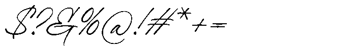 Mistkin Script Font OTHER CHARS