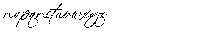 Mistkin Script Font LOWERCASE