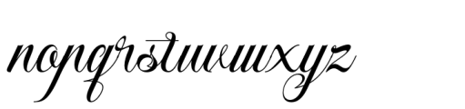 Mistletoe Magic Regular Font LOWERCASE