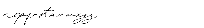 Mistyphora Font LOWERCASE