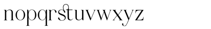Mitchaella Luxury Serif Font LOWERCASE