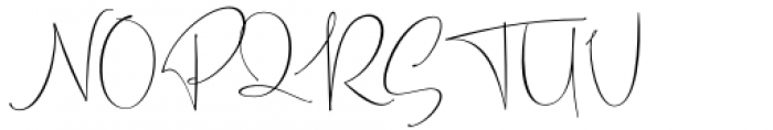 Mitogen Display Signature Regular Font UPPERCASE