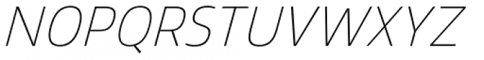 Mitram Light Italic Font UPPERCASE