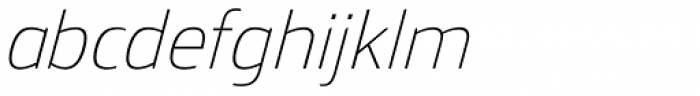 Mitram Light Italic Font LOWERCASE