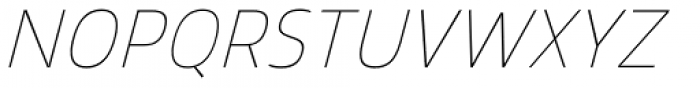 Mitram Thin Italic Font UPPERCASE