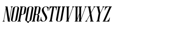 Mitten Condensed Italic Font UPPERCASE
