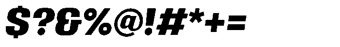 Miu Display Bold Italic Font OTHER CHARS