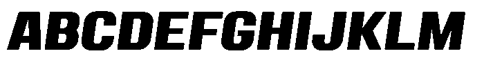 Miu Display Bold Italic Font UPPERCASE