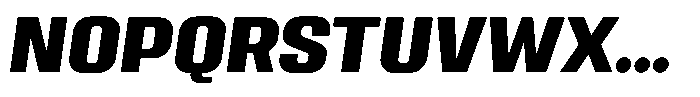 Miu Display Bold Italic Font UPPERCASE