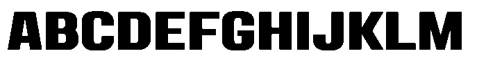 Miu Display Bold Font UPPERCASE