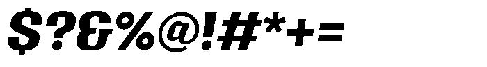 Miu Display Demi Bold Italic Font OTHER CHARS