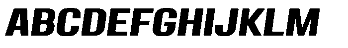 Miu Display Demi Bold Italic Font UPPERCASE
