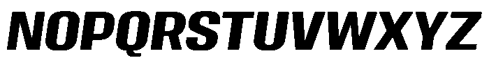 Miu Display Demi Bold Italic Font UPPERCASE