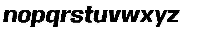 Miu Display Demi Bold Italic Font LOWERCASE