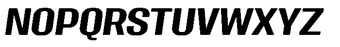 Miu Display Medium Italic Font UPPERCASE