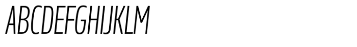 Miura Compact Book Italic Font UPPERCASE