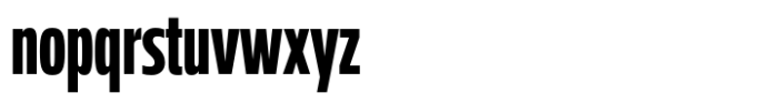 Miura Compact Extra Bold Font LOWERCASE