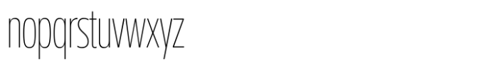 Miura Compact Extra Light Font LOWERCASE