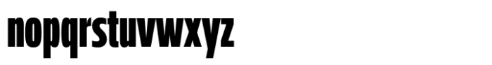 Miura Compact Heavy Font LOWERCASE