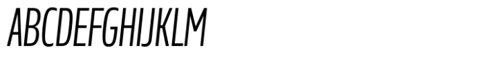 Miura Compact Regular Italic Font UPPERCASE