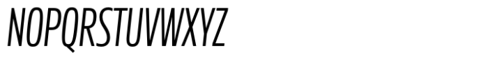 Miura Compact Regular Italic Font UPPERCASE